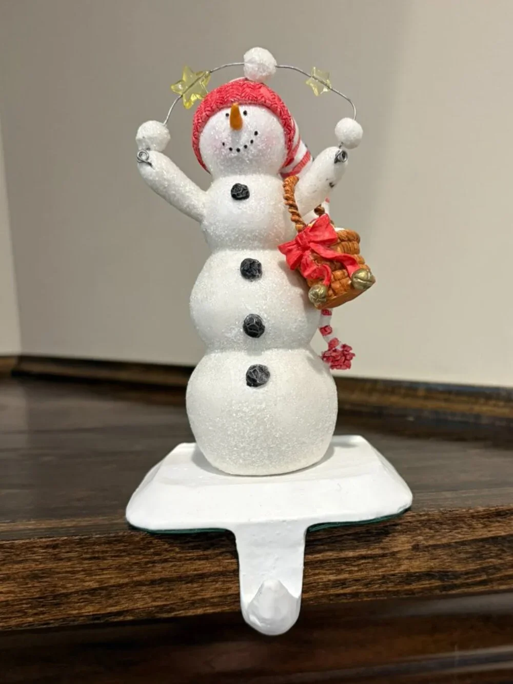 Hallmark cast iron stocking holder, 6